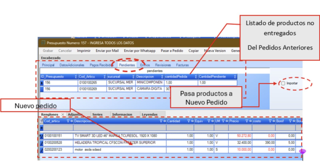 pantalla de crm go clientes